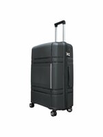 Groot koffer  65cm - tot 28kg - 4 spinner wielen donker grijs -&nbsp;100% polypropyleen - editie 2025