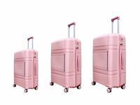 Koffers - Luxe - Set van 3 -  donkerroos - 55/65/75 cm -&nbsp;100% polypropyleen - editie 2025