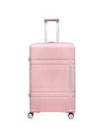 Groot XL koffer 75cm - tot 35kg - 4 wielen 360 graden spinner pastel Roze -&nbsp;100% polypropyleen - editie 2025