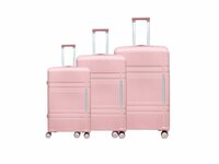 Groot koffer 65cm - tot 28kg - 4 spinner wielen pastel roze -&nbsp;100% polypropyleen - editie 2025