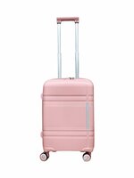 Handbagage koffer 55CM met 4 wielen 360 graden spinner pastelroze -&nbsp;100% polypropyleen - editie 2025
