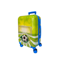 KinderKoffer - Voetbal Print - Handbagage - cijferslot