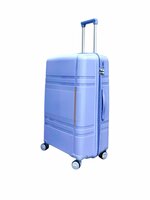 Large XL suitcase 75cm - up to 35kg - 4 wheels 360 degree spinner light blue - 100% polypropylene - 2025 edition