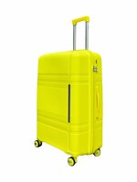 Large XL suitcase 75cm - up to 35kg - 4 wheels 360 degree spinner yellow - 100% polypropylene - 2025 edition