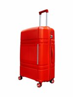 Luxury suitcase large 65cm - up to 28kg - 4 spinner wheels - Red -&nbsp;100% Polypropylene - 2025 Edition
