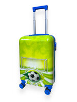 KinderKoffer - Voetbal Print - Handbagage - cijferslot