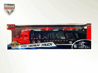Vrachtwagen - DIE-CAST - autotransporter&nbsp;+ 2 mini auto's 3in1 - pull-back drive Truck R