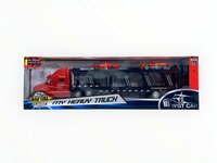 Vrachtwagen - DIE-CAST - autotransporter&nbsp;+ 2 mini auto's 3in1 - pull-back drive Truck R