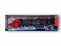 Vrachtwagen - DIE-CAST - autotransporter&nbsp;+ 2 mini auto's 3in1 - pull-back drive Truck R