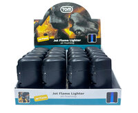  Jet Flame turbo aanstekers - 20 stuks - bedrukbaar - Matt Black