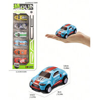 Race Sport cars - 6 verschillende mini auto's met pull back drive 