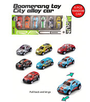 Race Sport cars - 6 verschillende mini auto's met pull back drive 