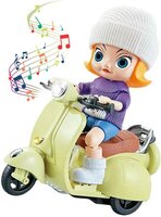Motor Tide Flow Car - Toy Scooter with Light and Sound - bump&amp;go - incl. figure Inc. Batteries