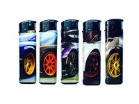 Aanstekers 50 stuks - navulbaar - Sportauto print  
