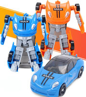 Fighter Warrior Bots MAX &ndash; De Ultieme 2-in-1 Transformeerbare Robot &amp; auto Blauw