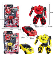 Fighter Warrior Bots Racing&ndash; De Ultieme 2-in-1 Transformeerbare Robot &amp; auto Rood