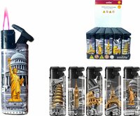 Jet flame lighters - turbo lighter - 50 pieces - monuments