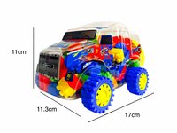Speelgoed bouwstenen + auto 100 stuks Bouwstenen - Multikleur Speelgoed Bouwblokjes - In Auto Box