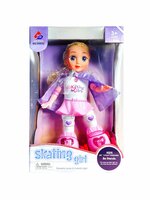 schaatspop met , muziek, zingt en danst, &amp; 3D Lighting 360&deg; - 31cm