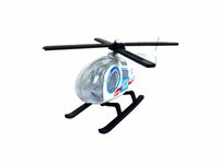 Vrachtwagen Ambulance + auto en helikopter - DIE-CAST - autotransporter + 2 mini auto's 3in1