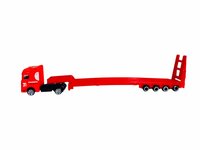 DIE-CAST - Vrachtwagen brandweerauto's - autotransporter + 2 mini auto's 3in1