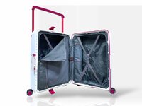 Kofferset wit Hardcase  - 3 stuks - TSA Slot - brede handgreep Bubule 