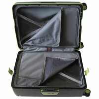 Bubule Hardcase koffer zwart extra groot  XL 76 cm - TSA Slot - brede handgreep