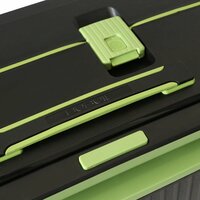 Bubule Hardcase koffer zwart extra groot  XL 76 cm - TSA Slot - brede handgreep