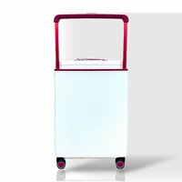 Bubule Hardcase koffers wit extra groot  XL 76 cm - 95L - TSA Slot - brede handgreep