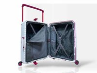Bubule Hardcase koffers wit extra groot  XL 76 cm - 95L - TSA Slot - brede handgreep