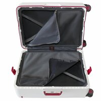 Bubule Hardcase koffers wit extra groot  XL 76 cm - 95L - TSA Slot - brede handgreep