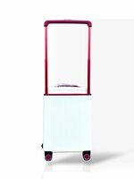 Hardcase suitcase Hand luggage white - 55 cm - TSA Lock - wide handle Bubule