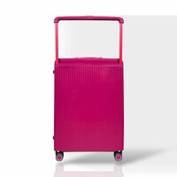 Bubule Hardcase koffer Donker roze Groot - L 65 cm - TSA Slot - brede handgreep 