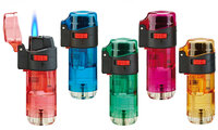 Jet Flame transparant aanstekers - 5 stuks Turbo wind aansteker- navulbaar