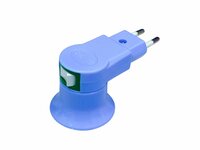 Stekker EU met E27 fitting + aan/uit schakelaar E27 - blauw -
