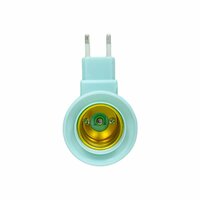 Stekker EU met E27 fitting + aan/uit schakelaar E27 - Groen -