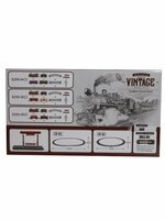 Elektrische trein - Klassieke Stoomlocomotief - 103X78 cm - Met Wagons, Spoor en LED licht - Spoorwegwagen - 17 dele