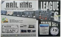 Elektrische trein - Klassieke Stoomlocomotief - Met Wagons, Spoor en LED licht - Spoorwegwagen - 19 delen