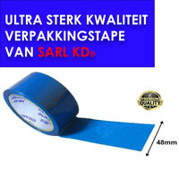Premium Verpakkingstape Blauw 48mm x 100m - Plakband - dozentape