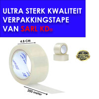 Premium Verpakkingstape transparant 48mm x 200m - Plakband - dozentape