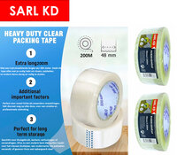Premium Verpakkingstape transparant 48mm x 200m - Plakband - dozentape