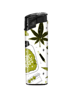 Aanstekers met Ganja Weed Print - 50 stuks - cannabis design lighters TOM&reg;