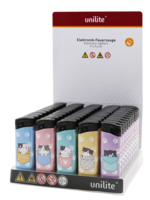 Unilite Aanstekers Pocket Cats &ndash; Schattige  katten print - Fix Flame Aanstekers 50 stuks per tray
