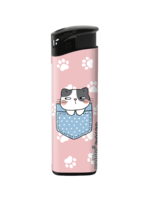 Unilite Aanstekers Pocket Cats &ndash; Schattige  katten print - Fix Flame Aanstekers 50 stuks per tray