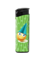 Unilite Emoji Print Lighters - Cheerful Party Bash Lighter - Refillable Fix Flame - 50 pieces per tray
