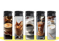 Aanstekers 50 stuks - Koffie print - klik aansteker - Coffee