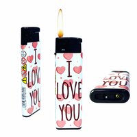 Aanstekers - I Love U Hartjes &ndash; Navulbaar &amp; Verstelbaar - 50 stuks