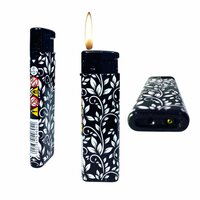 Aanstekers klik tray van 50 stuks - Navulbaar - zwart  wit print