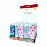 Aanstekers 50 stuks - Unilite electronic aanstekers&nbsp;Flamingo print