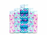 Aanstekers 50 stuks - Unilite electronic aanstekers&nbsp;Flamingo print